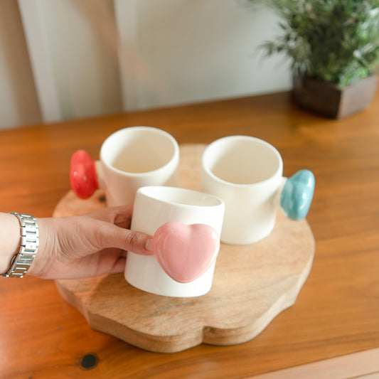 Cozy heart cup set of 3