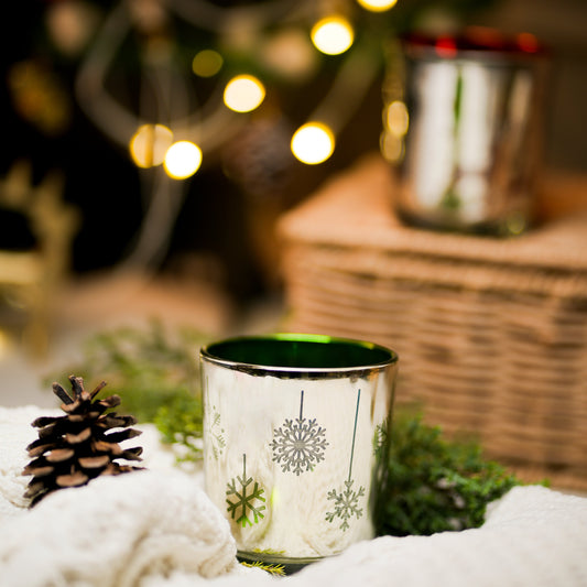 Snowflake Embossed Votive