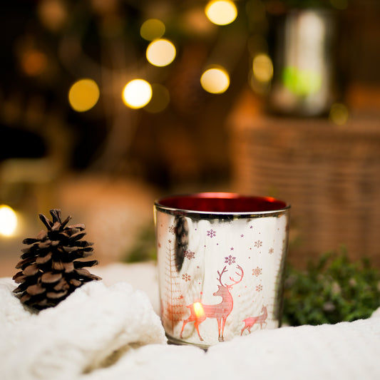 Snowflake Embossed Votive