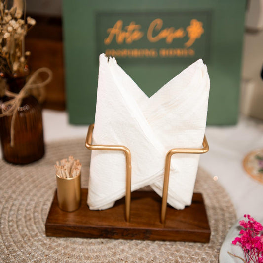 Timber Touch Tissue & Toothpick Holder
