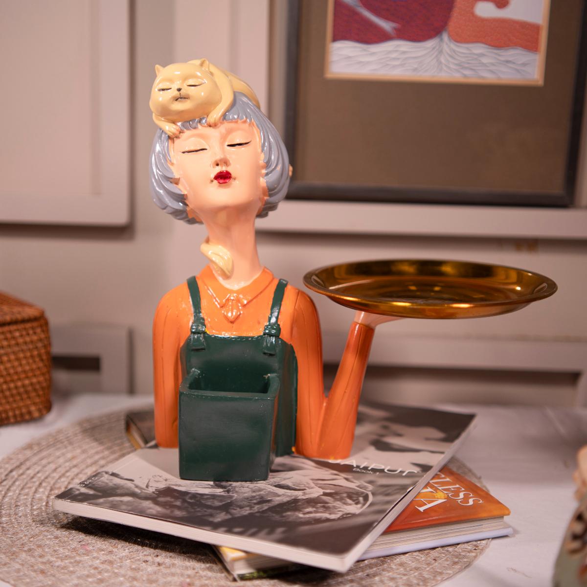 glamorous serving girl