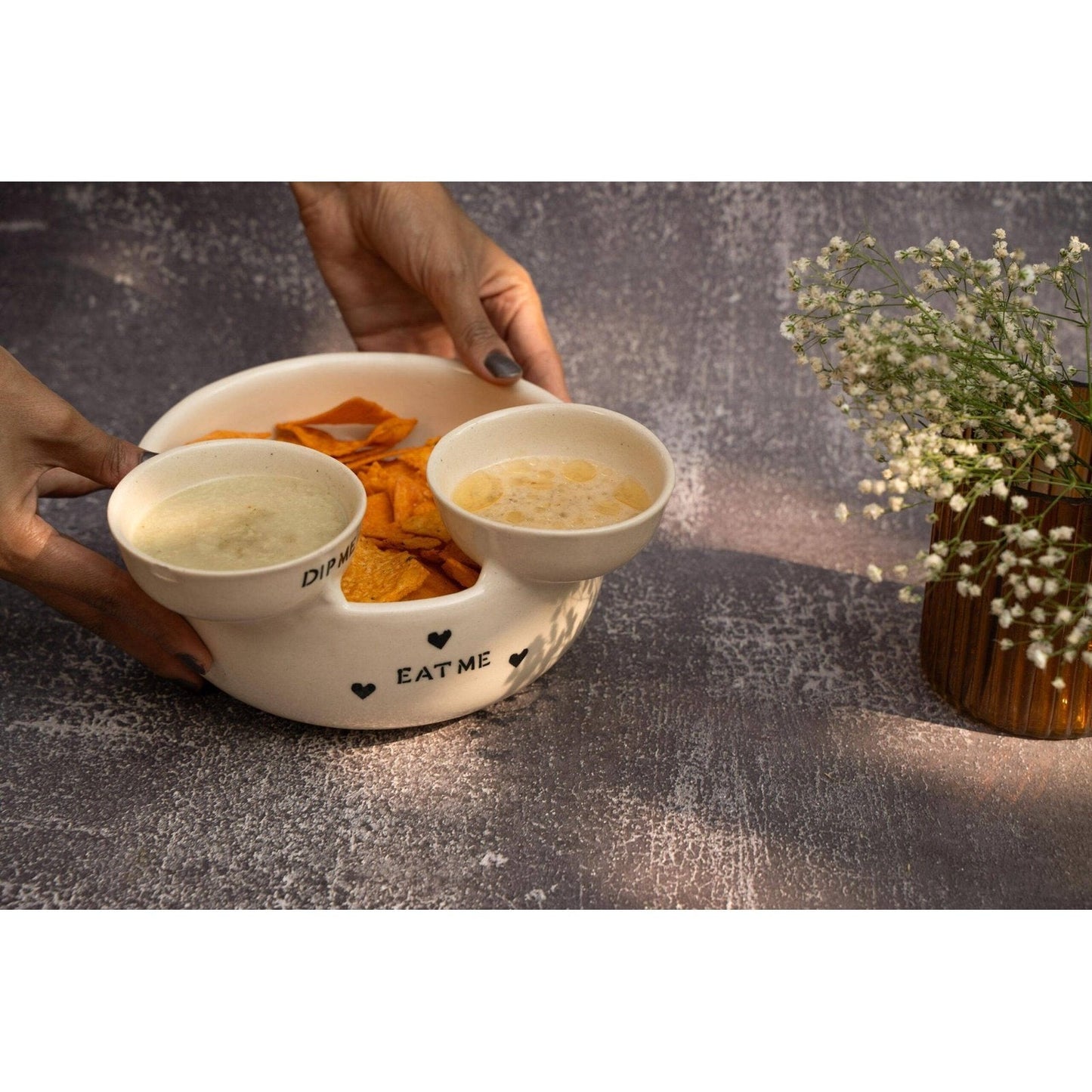 Eat me Dip me platter - https://orahomedecor.in/