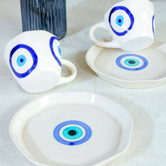 Good Vibes Brew Cup & Saucer - https://orahomedecor.in/