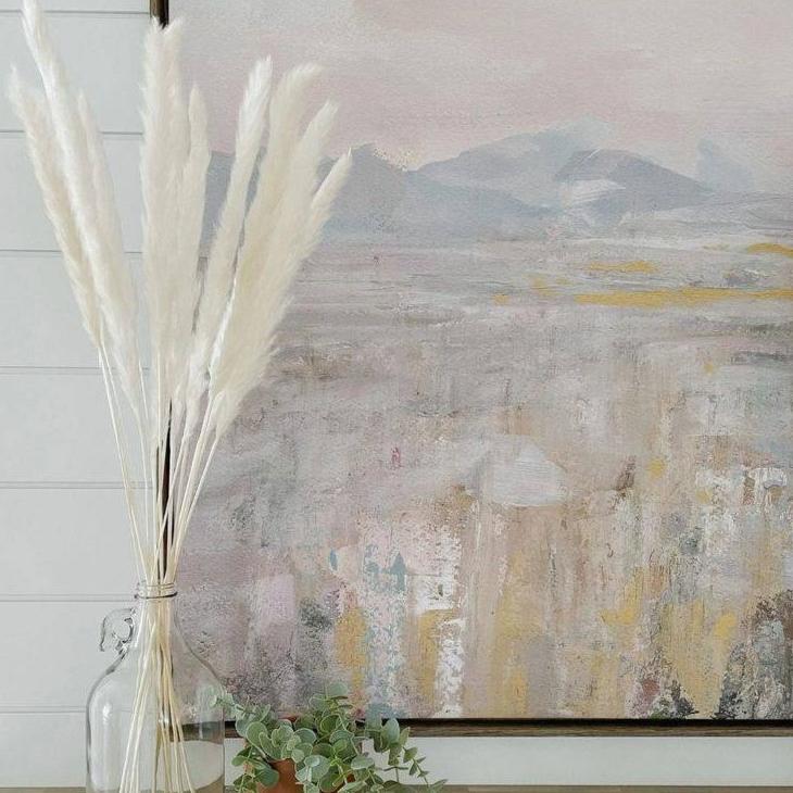 Mini white pampas-set of 10 sticks