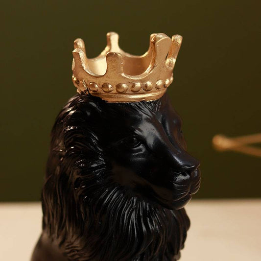 Black Lion king sculpture - https://orahomedecor.in/