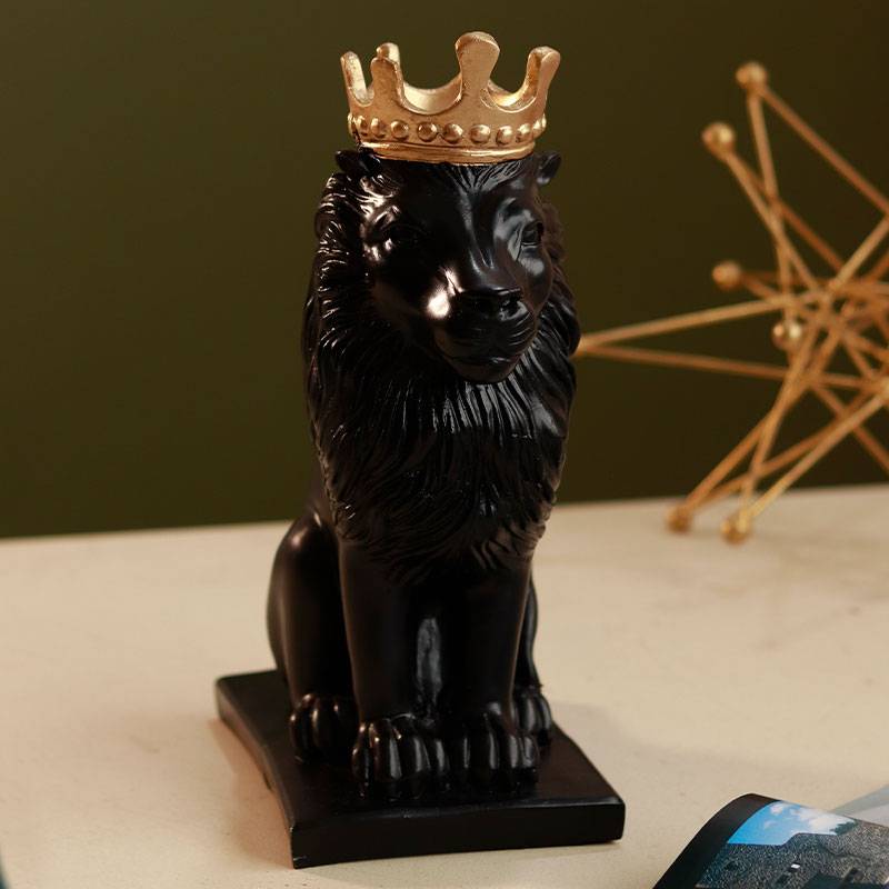 Black Lion king sculpture - https://orahomedecor.in/