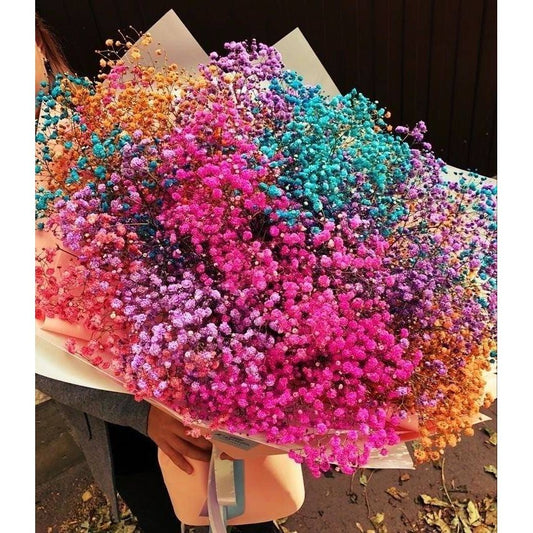 Colourful baby breaths - https://orahomedecor.in/