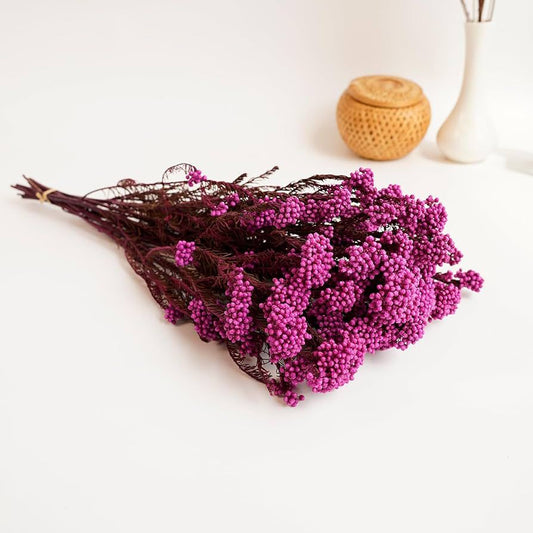 pink dried rice flower arrangement for home decor by Ora Home Decor