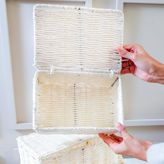 Metal Jute organiser- Set of 3 - https://orahomedecor.in/