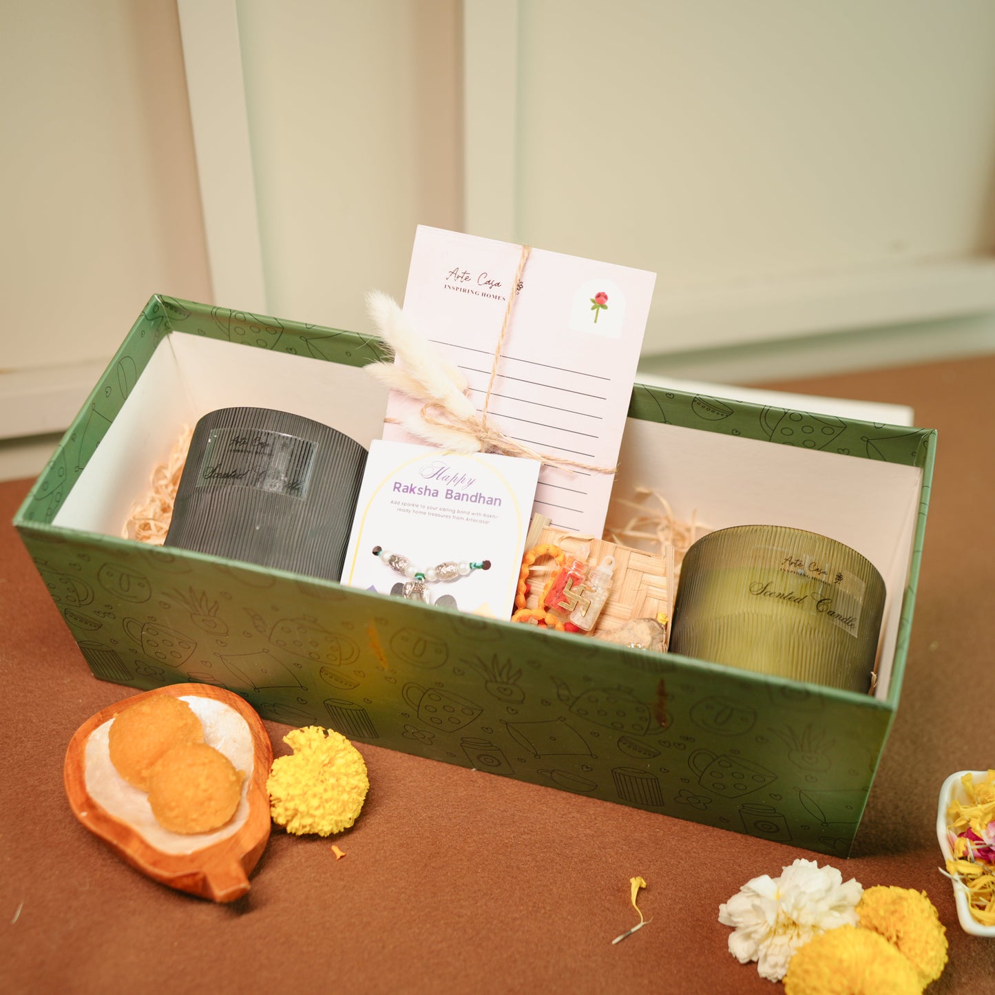 fragnance lover rakhi hamper for bhai bhabhi