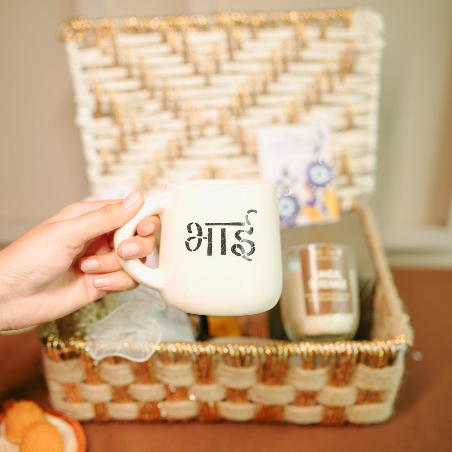 Premium Rakhi hamper for bhai bhabhi