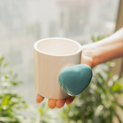 Cozy heart Cup-Blue