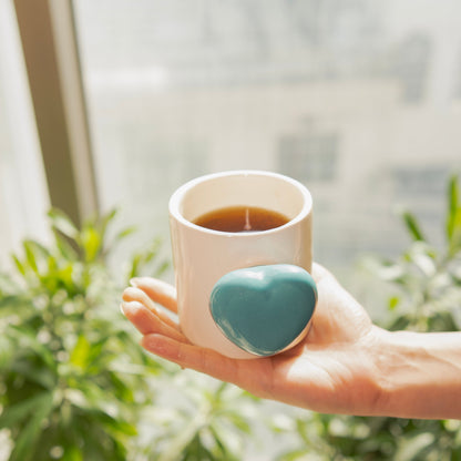 Cozy heart Cup-Blue
