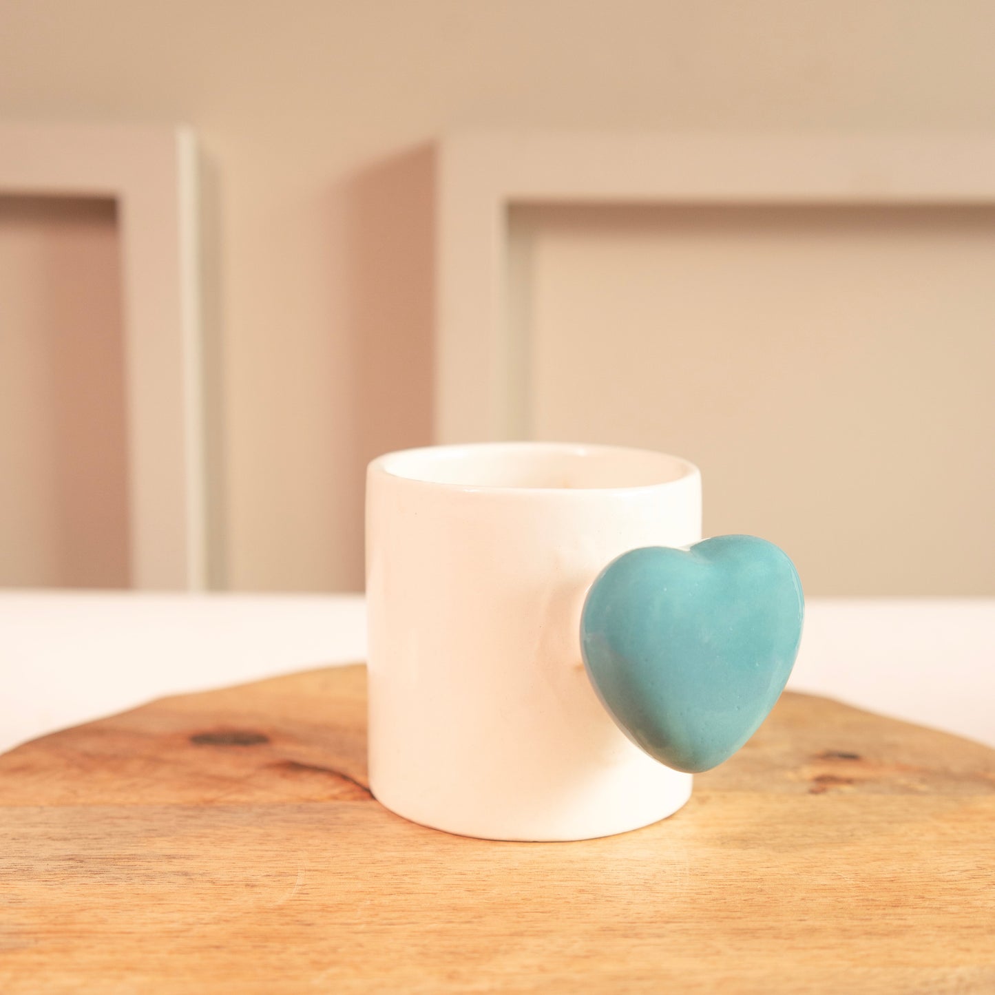 Cozy heart Cup-Blue
