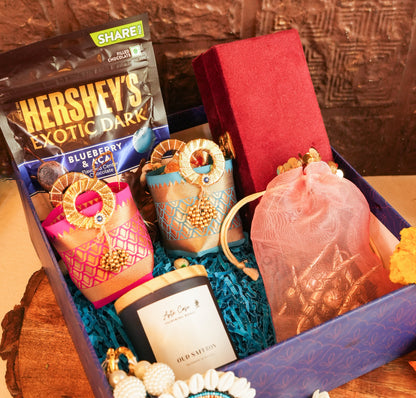 Blissful Silver Basket Diwali Hamper