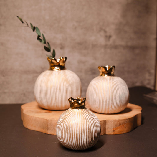 Golden Pomegranate Glory vase set