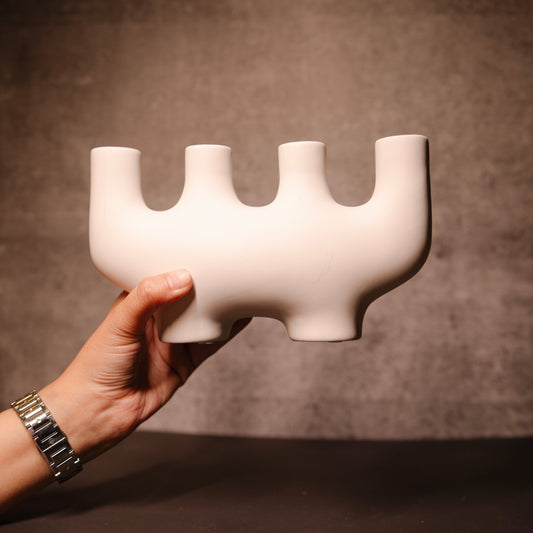 Color Mud White creative candlestand