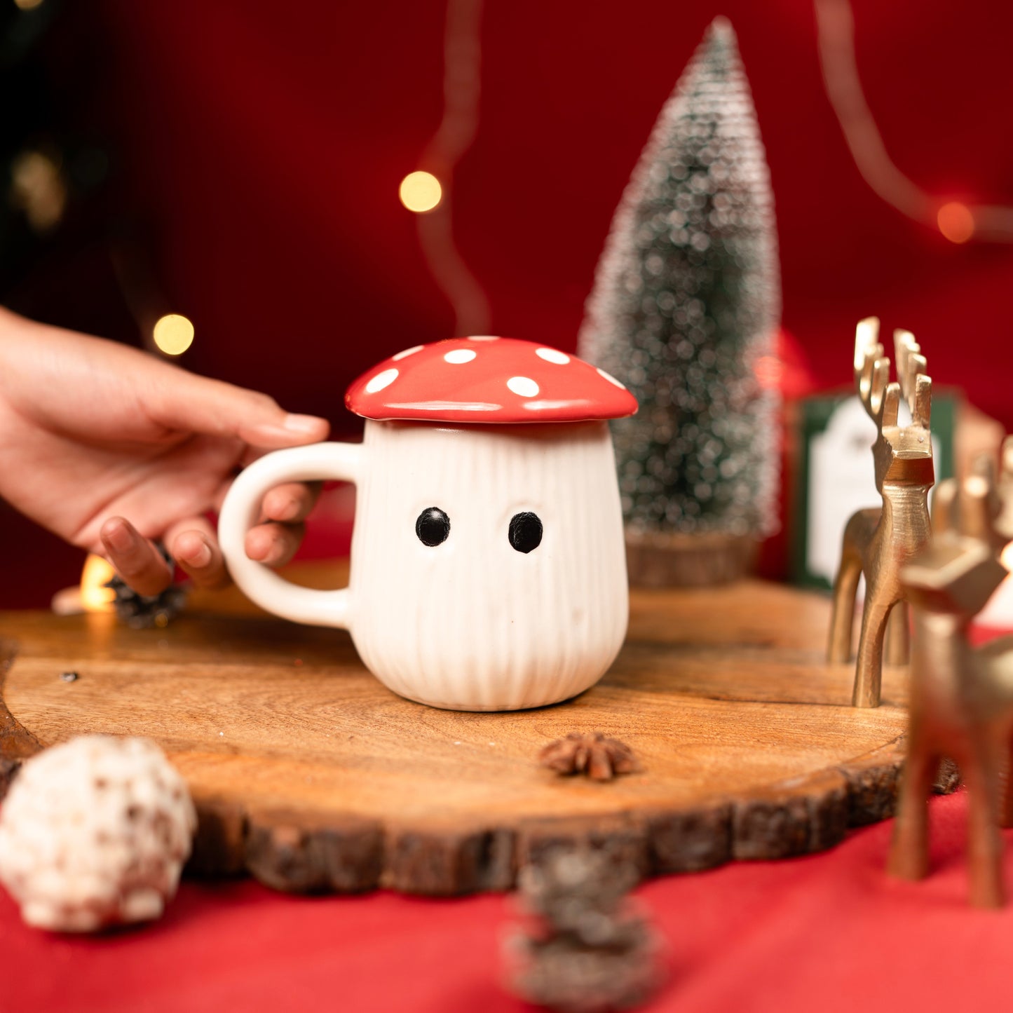 Shroom Sip Mug- Red