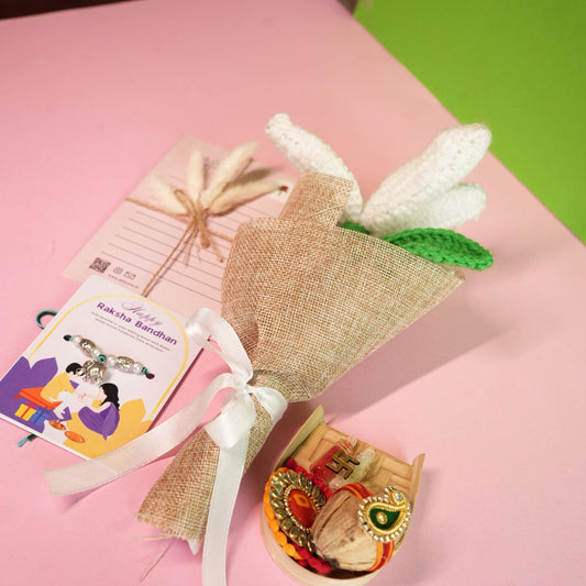 fragnance lover rakhi hamper for bhai bhabhi