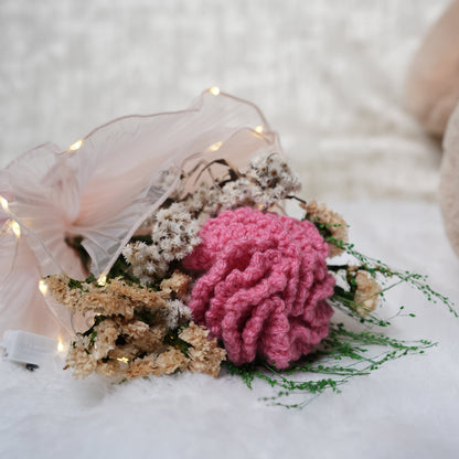 Pink Whisper Crochet Carnations – Handcrafted Forever Flower Decor | Ora Home Decor