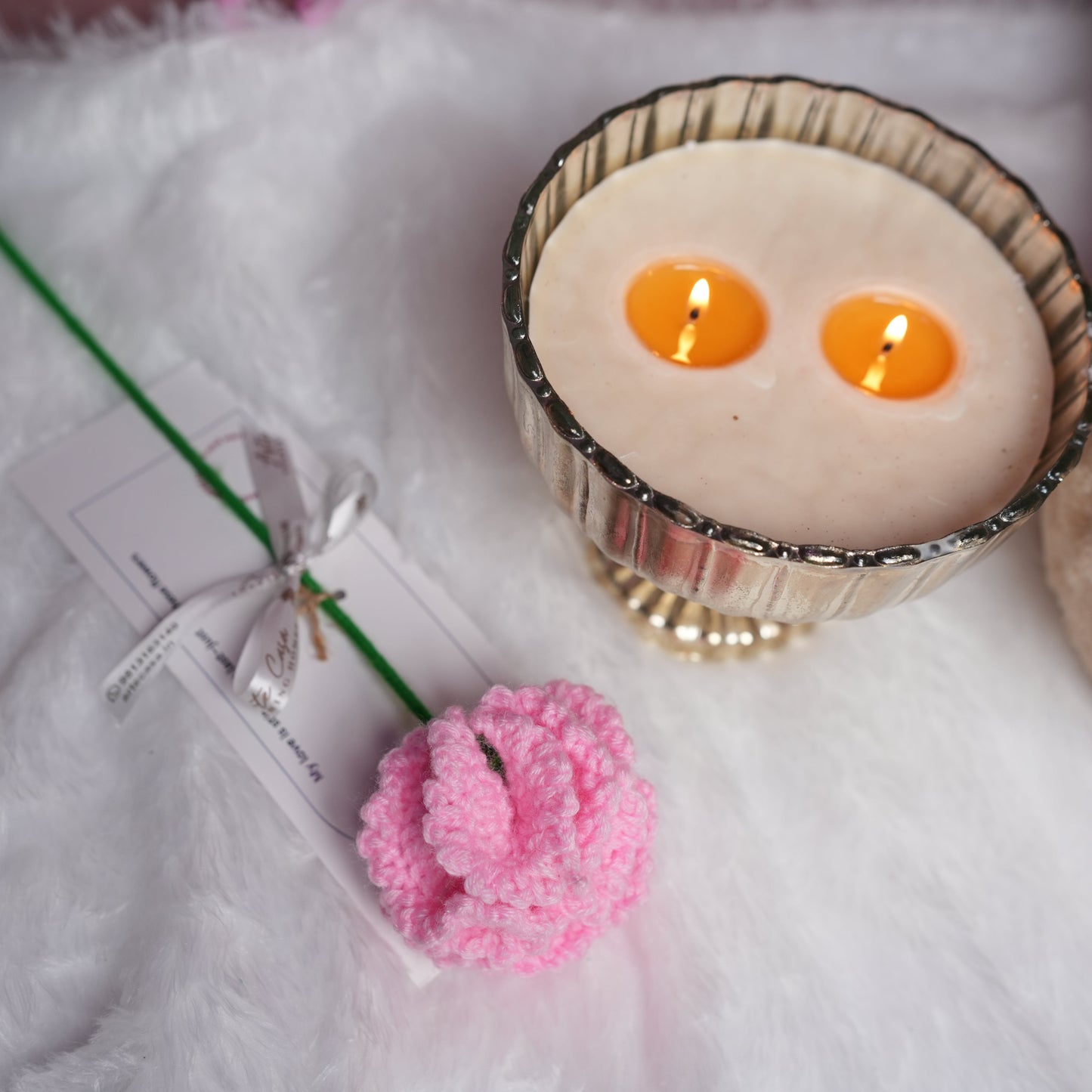 Pink Carnation Crochet Flower – Handcrafted Forever Floral Décor | Ora Home Decor