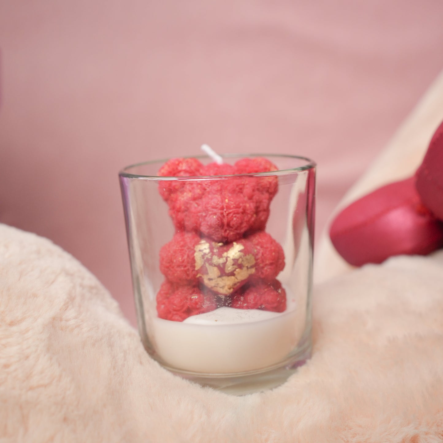 LoveBug Teddy Candle – Cute Teddy Valentine Candle | Ora Home Decor