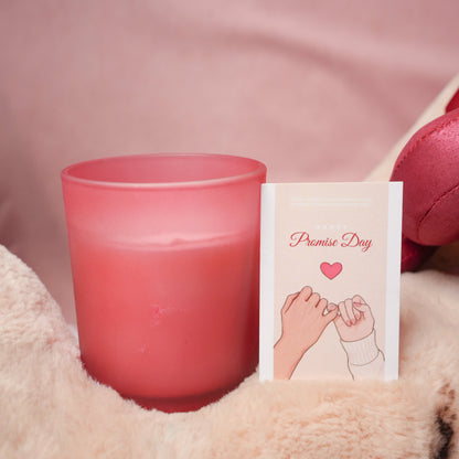 Velvet Ember Candle – Luxury Red Glass Candle | Ora Home Decor