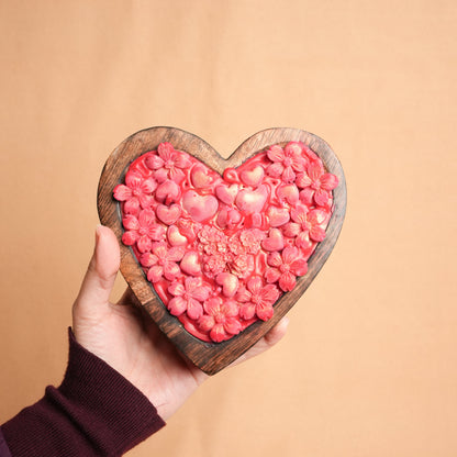 Wooden Heart Candle – Natural Romantic Candle Décor | Ora Home Decor