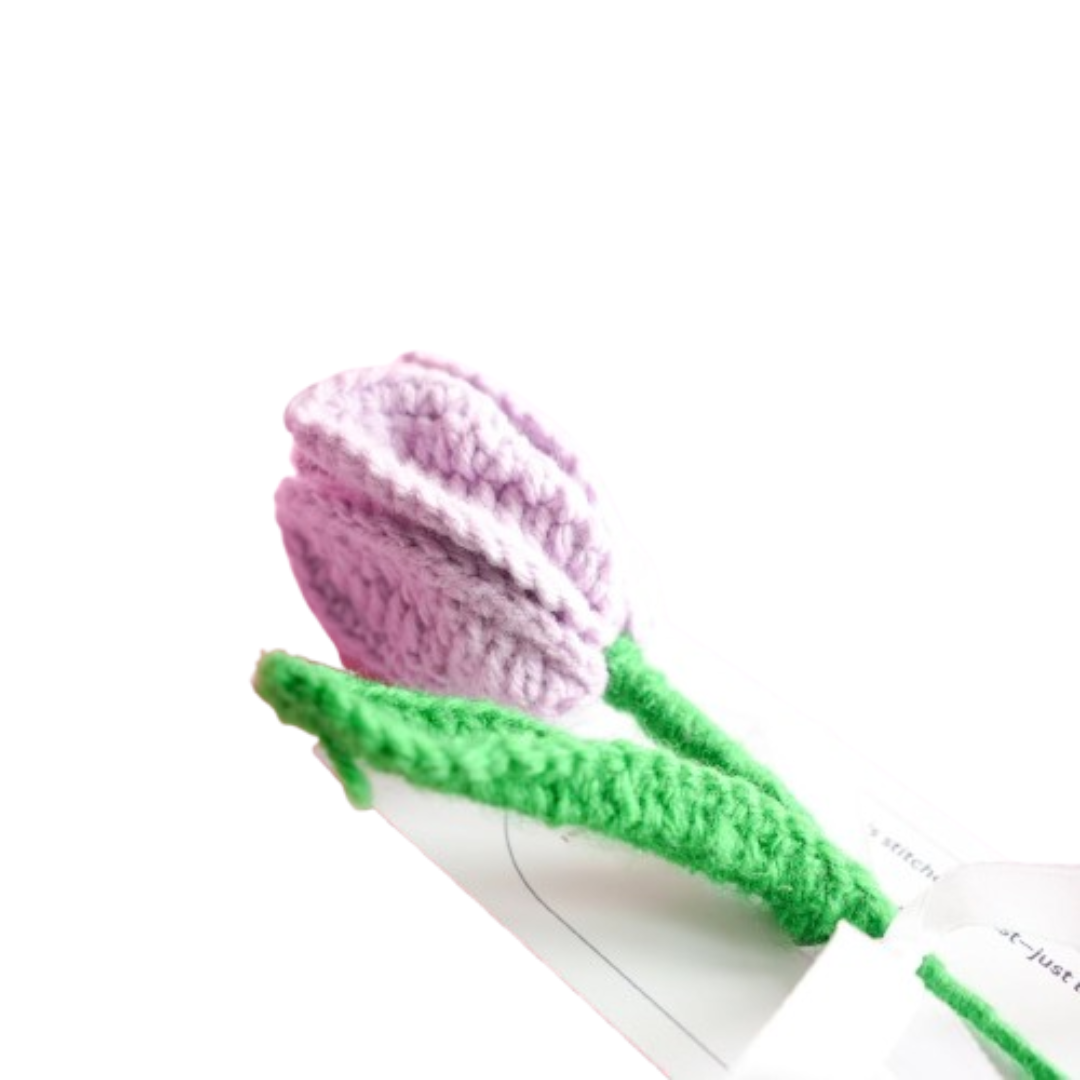 Handcrafted Tulip Crochet – Light Purple Forever Flower | Ora Home Decor