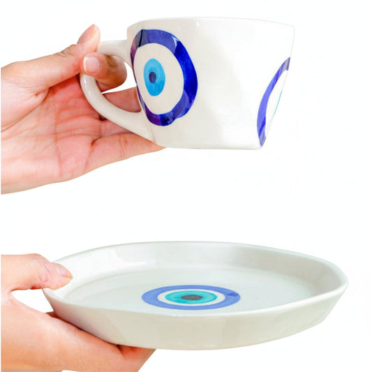 Good Vibes Brew Cup & Saucer - https://orahomedecor.in/