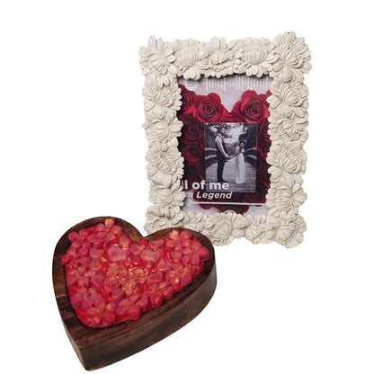 Wooden Heart Candle – Natural Romantic Candle Décor | Ora Home Decor