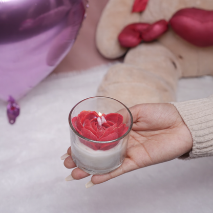 Ruby Heart Candle – Romantic Red Valentine Candle | Ora Home Decor