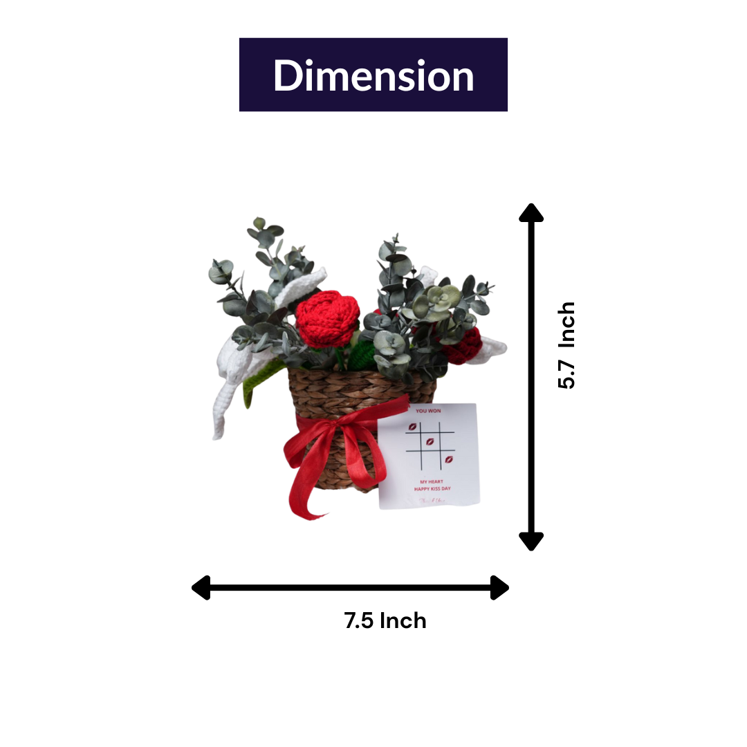 Rustic Romance Bamboo Basket – Handcrafted Floral Gift Hamper | Ora Home Decor