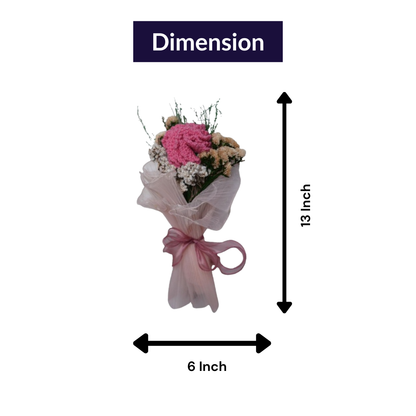 Pink Whisper Crochet Carnations – Handcrafted Forever Flower Decor | Ora Home Decor