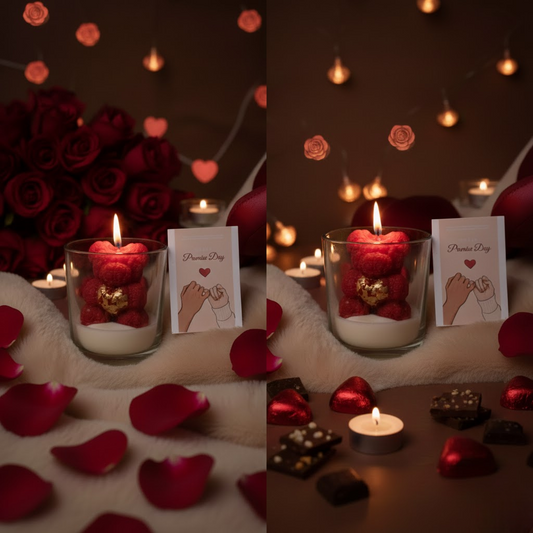 LoveBug Teddy Candle – Cute Teddy Valentine Candle | Ora Home Decor