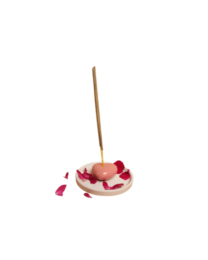 heartglow agarbati stand heart shaped ceramic incense holder