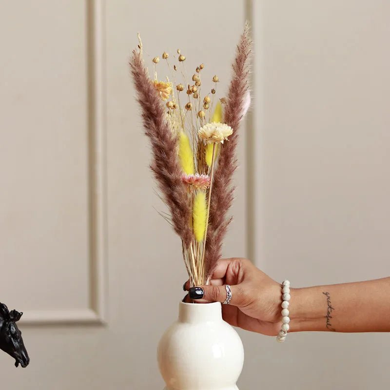 Aira Dried Flower Bunch | Natural Dried Floral Decor for Vase Styling | Arte Casa