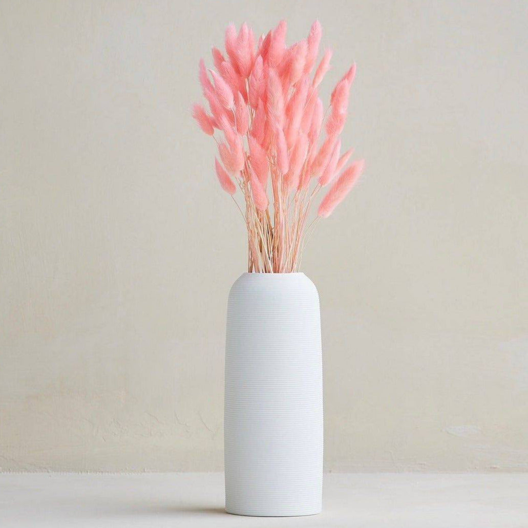 Premium Pink Bunny Tails Dried Flowers – Decorative Vase Filler 50 stems | ArteCasa
